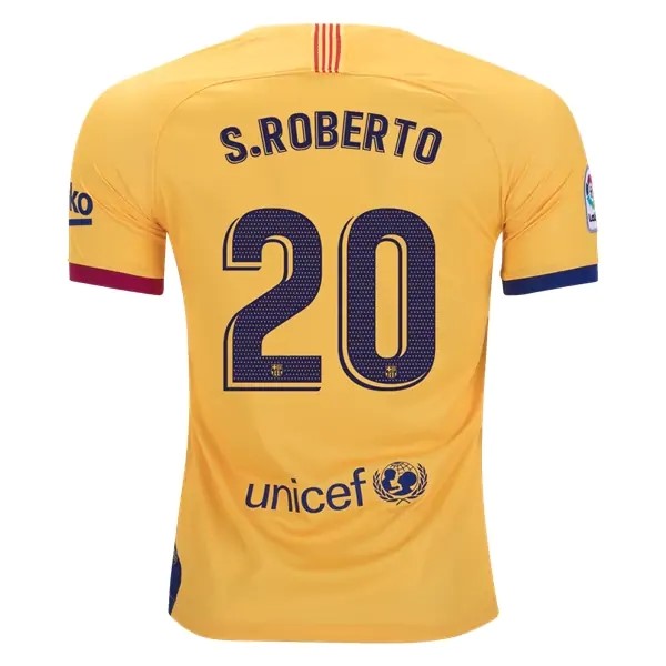 Maillot Football Barcelone NO.20 S.Roberto Exterieur 2019-20 Jaune